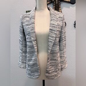 Grey blazer/open front cardigan, Size S, by Maison Jules. In EUC!